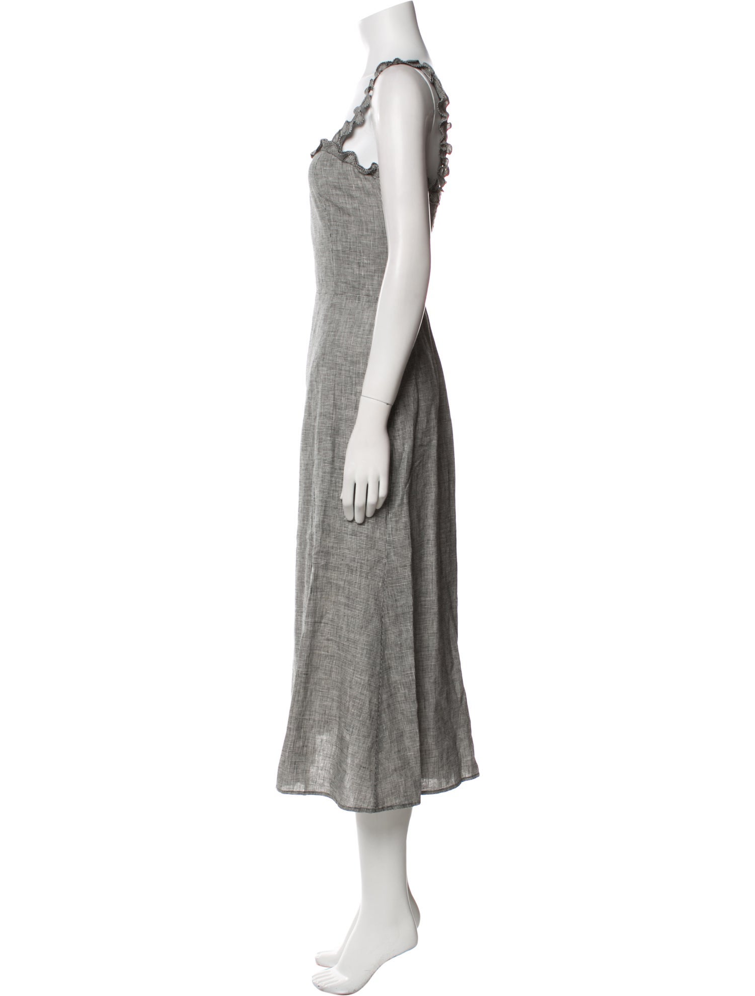 Reformation Linen Midi Length Dress