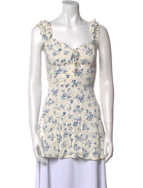 Reformation Floral Print Mini Dress