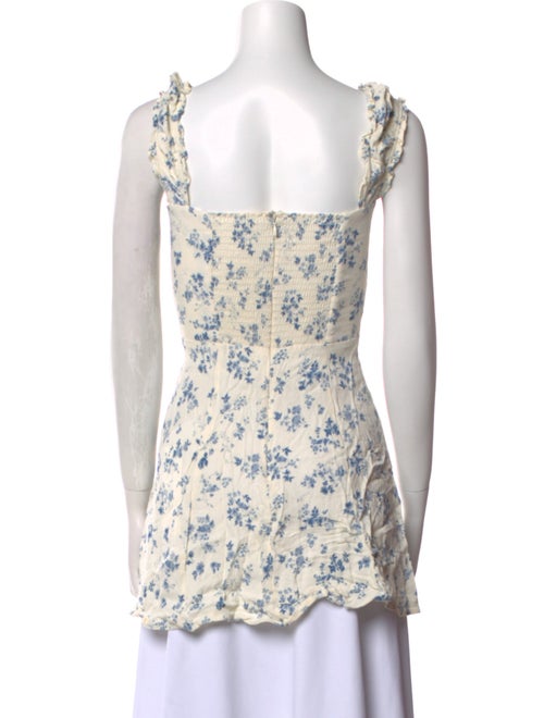 Reformation Floral Print Mini Dress