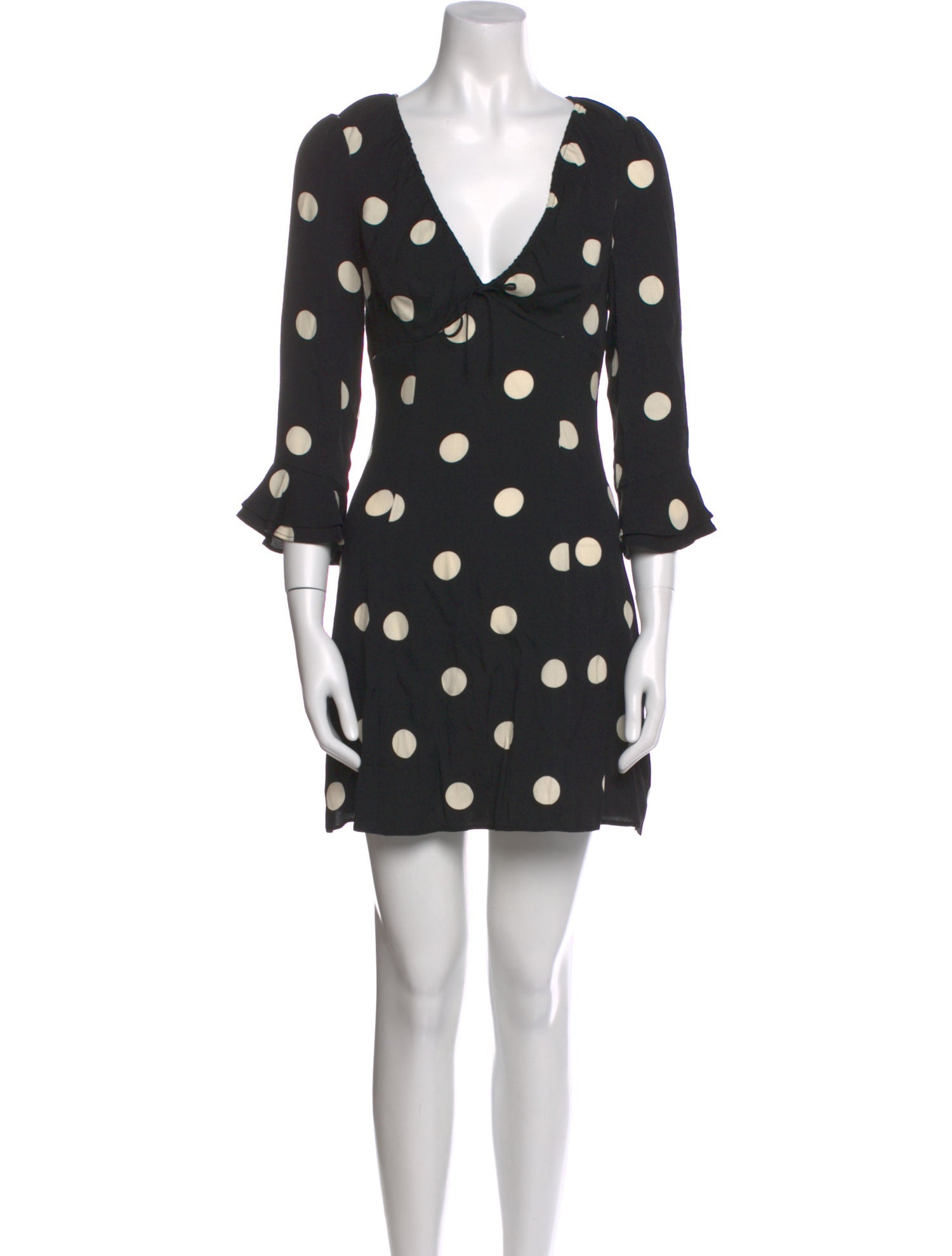 Reformation Polka Dot Print Mini Dress