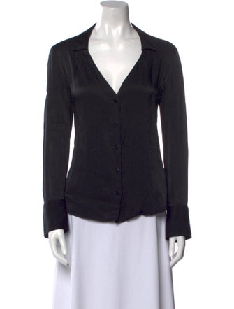 Reformation Long Sleeve Button-Up Top