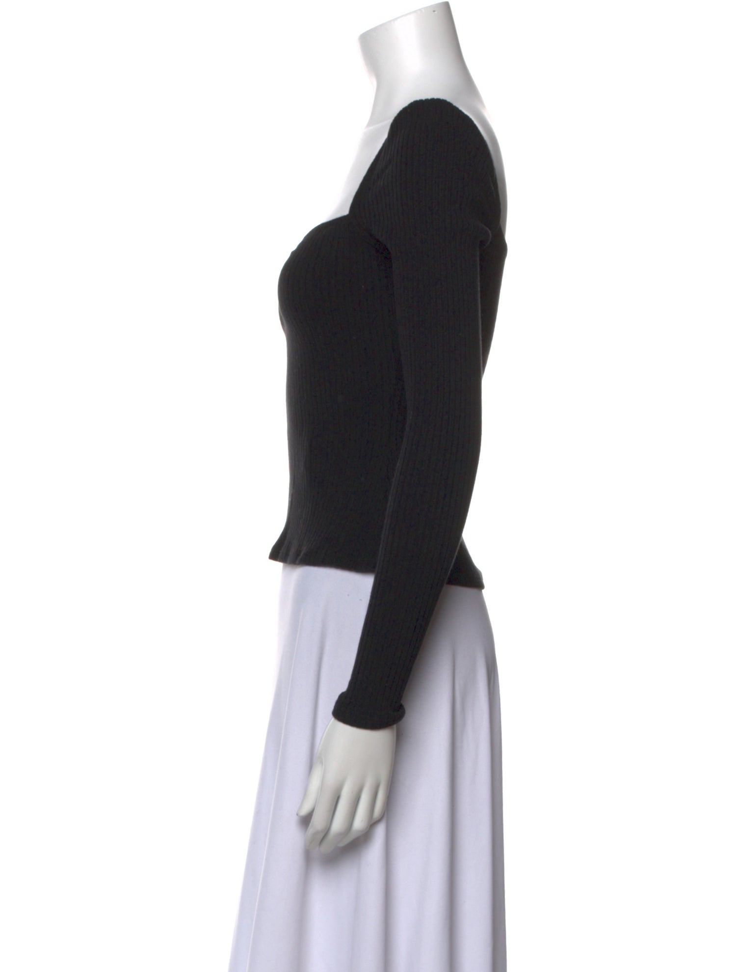 Reformation Square Neckline Long Sleeve Bodysuit