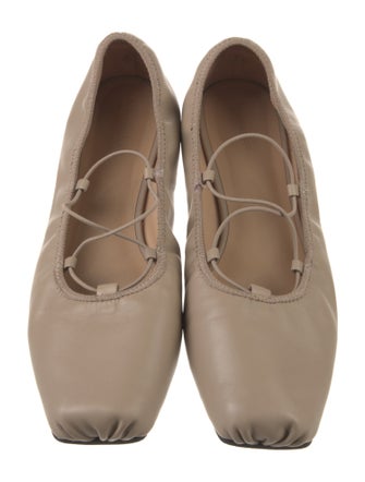 Reformation Leather Ballet Flats