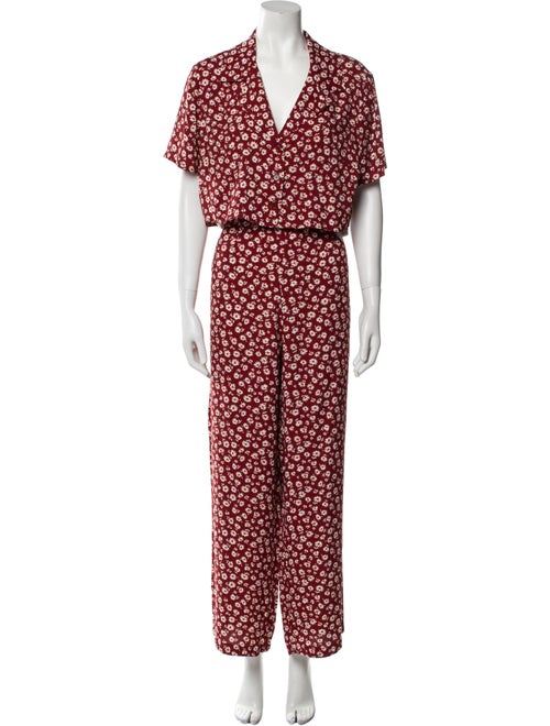 Reformation Polka Dot Print Pant Set