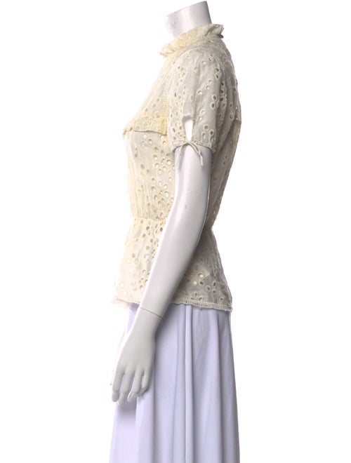 Reformation Lace Lace Pattern Blouse