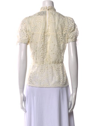 Reformation Lace Lace Pattern Blouse