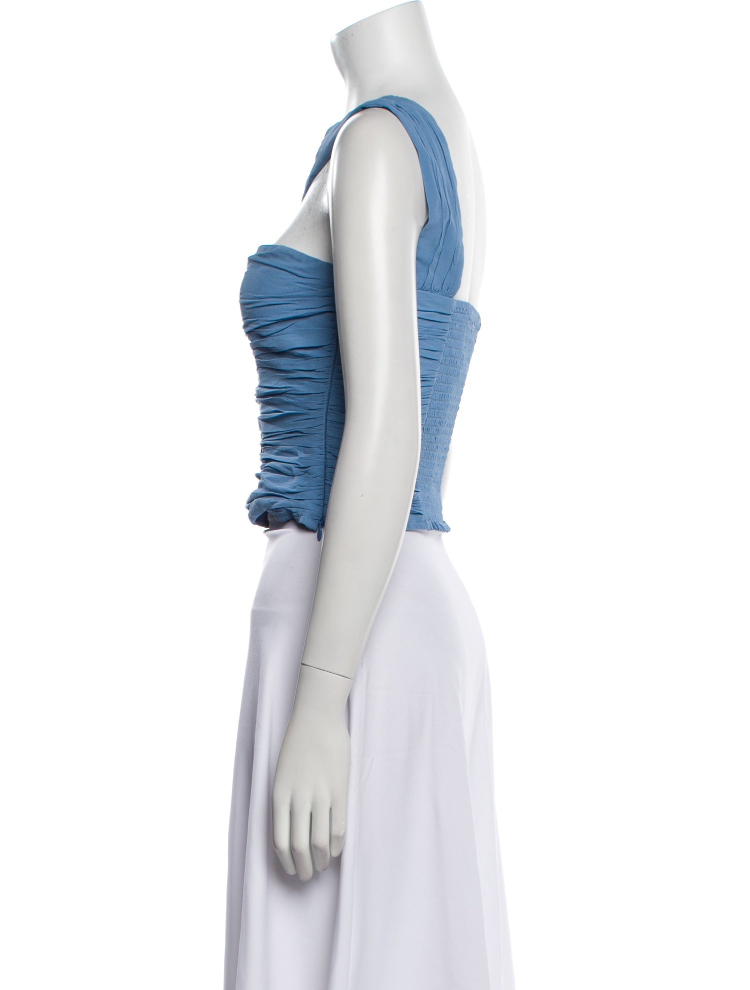 Reformation One-Shoulder Sleeveless Crop Top