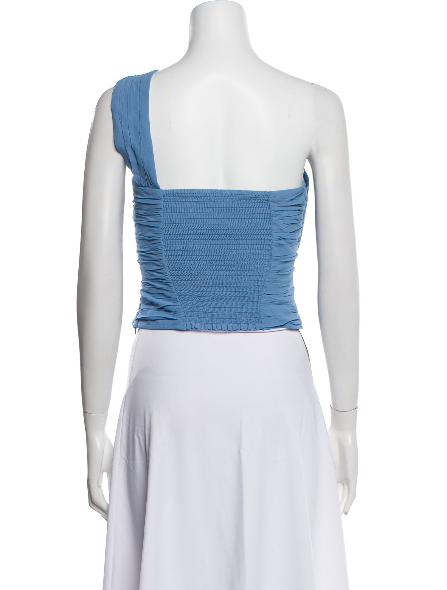 Reformation One-Shoulder Sleeveless Crop Top