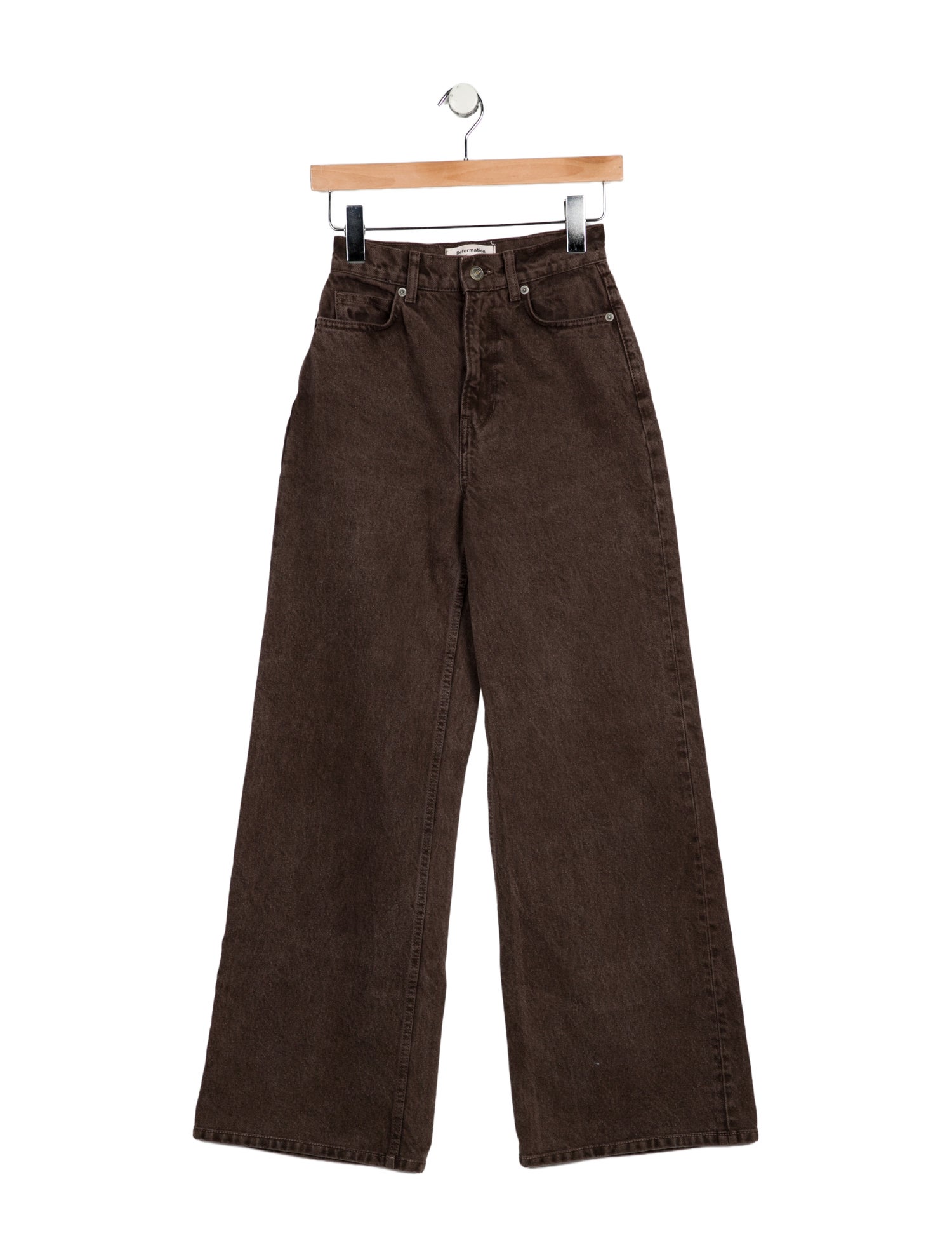 Reformation Mid-Rise Wide Leg Jeans