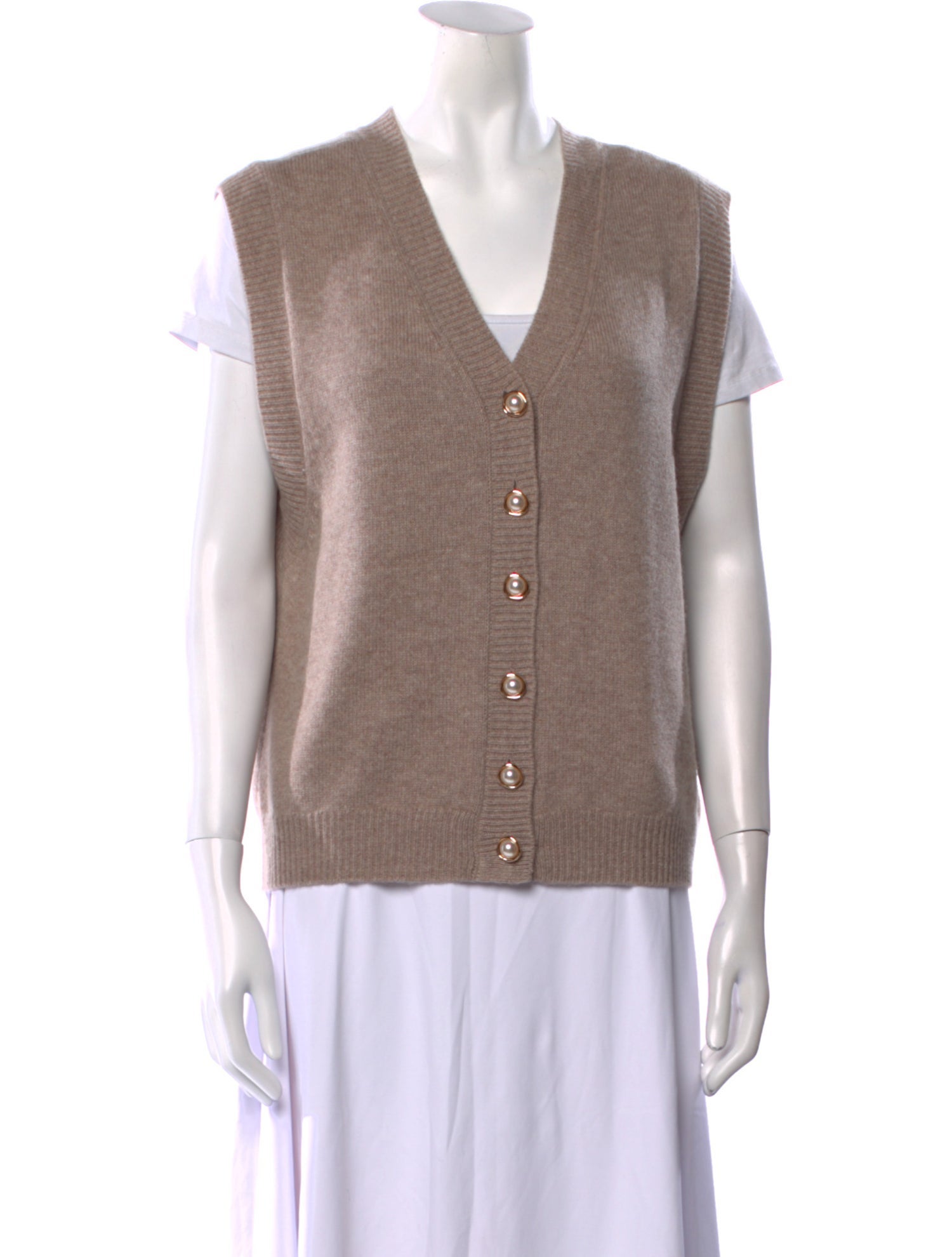 Reformation Cashmere V-Neck Sweater