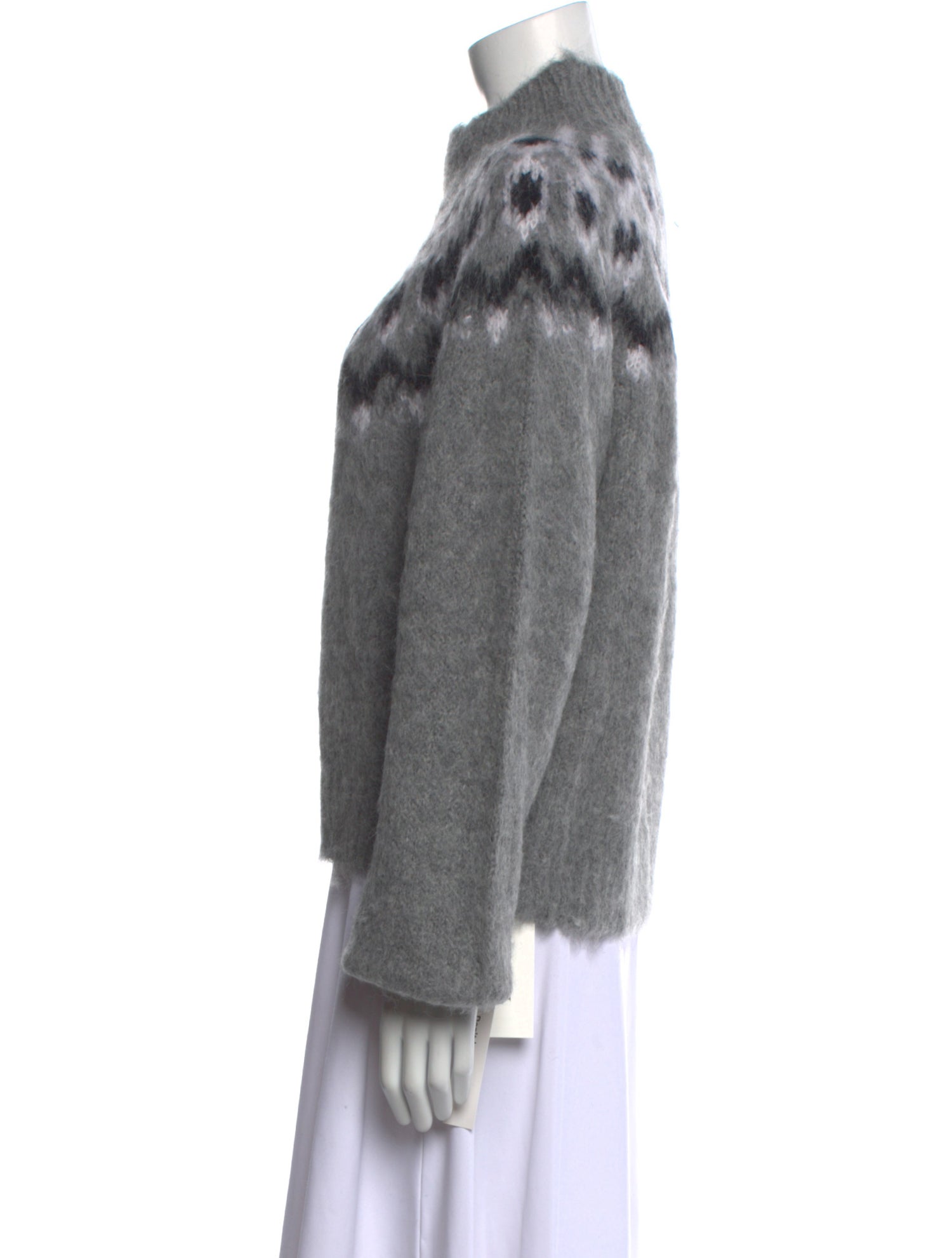 Reformation Graphic Print Mock Neck Sweater w/ Tags