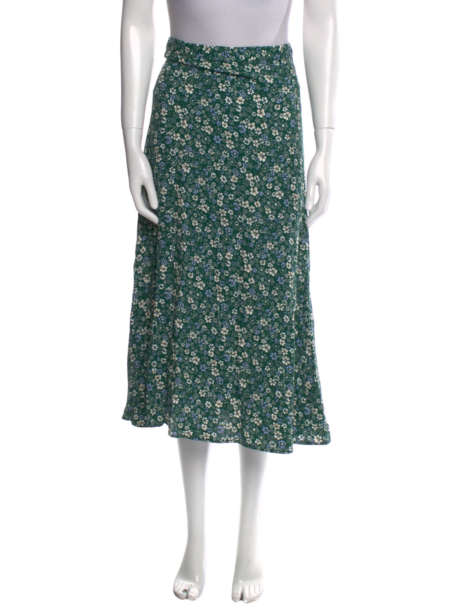 Reformation Floral Print Midi Length Skirt w/ Tags
