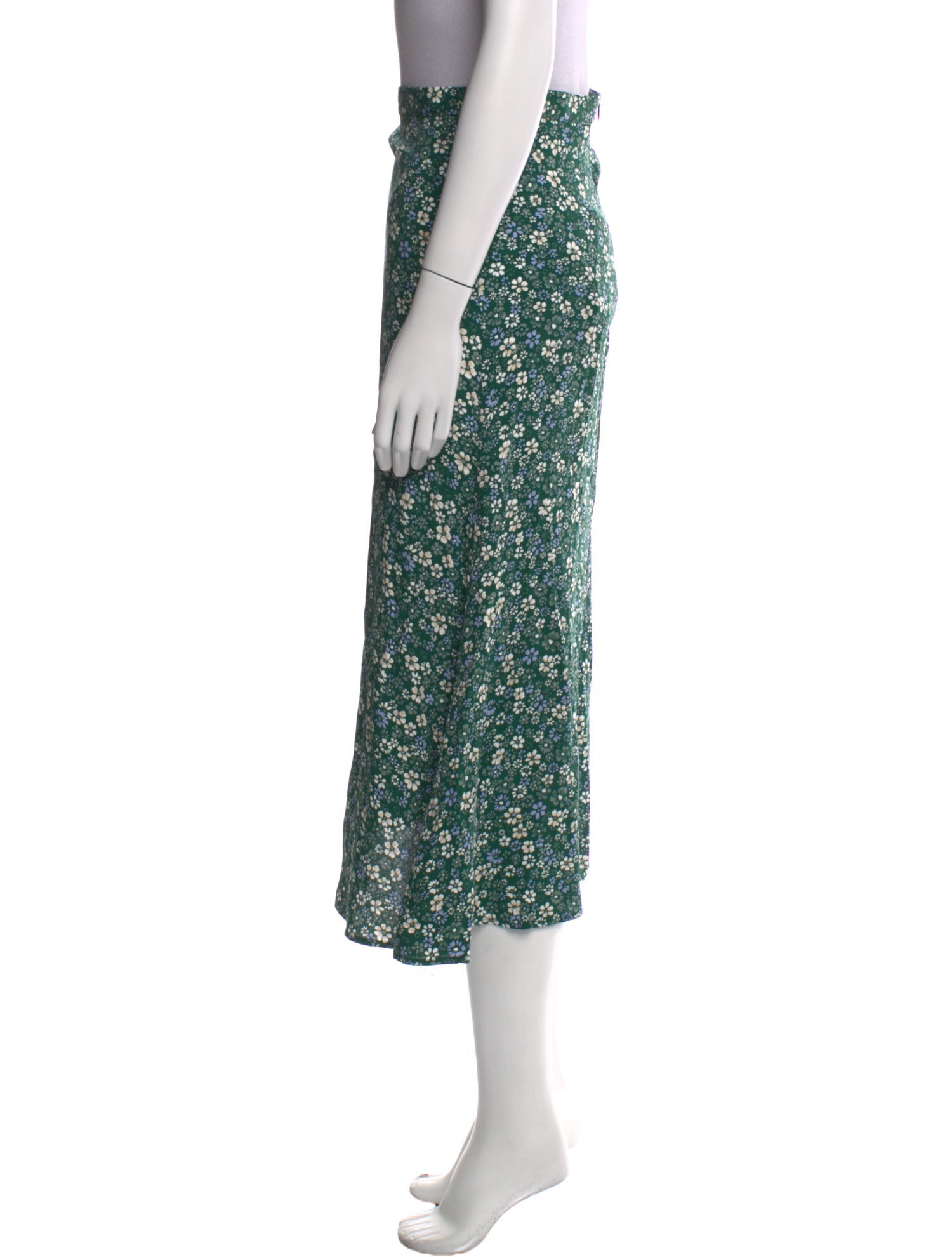 Reformation Floral Print Midi Length Skirt w/ Tags