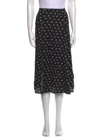 Reformation Polka Dot Print Midi Length Skirt