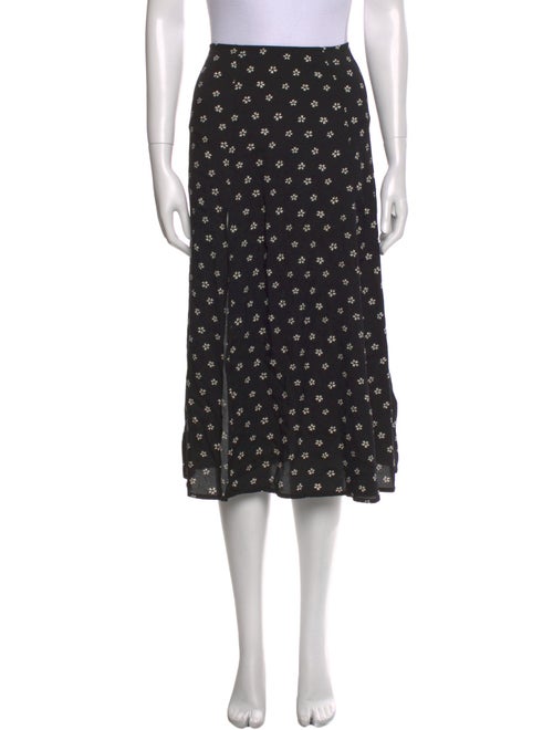 Reformation Polka Dot Print Midi Length Skirt