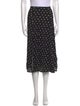 Reformation Polka Dot Print Midi Length Skirt