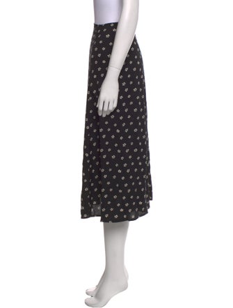 Reformation Polka Dot Print Midi Length Skirt