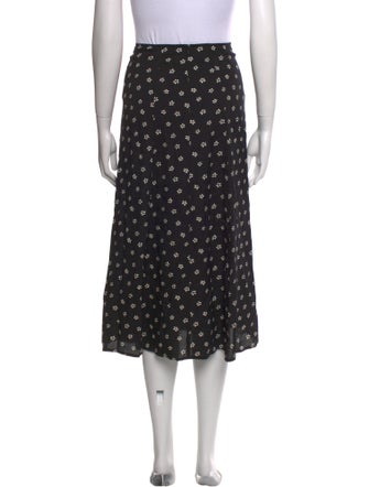 Reformation Polka Dot Print Midi Length Skirt