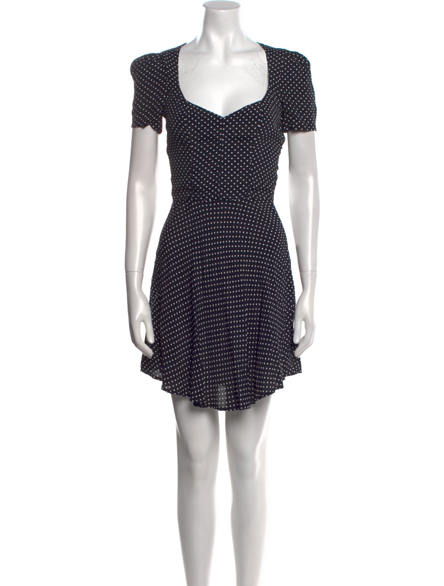 Reformation Polka Dot Print Mini Dress