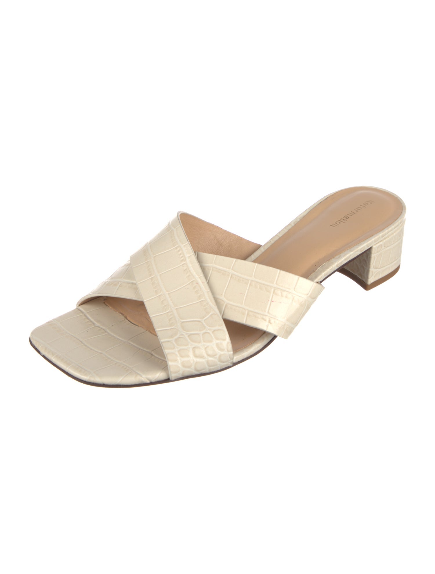 Reformation Leather Slides