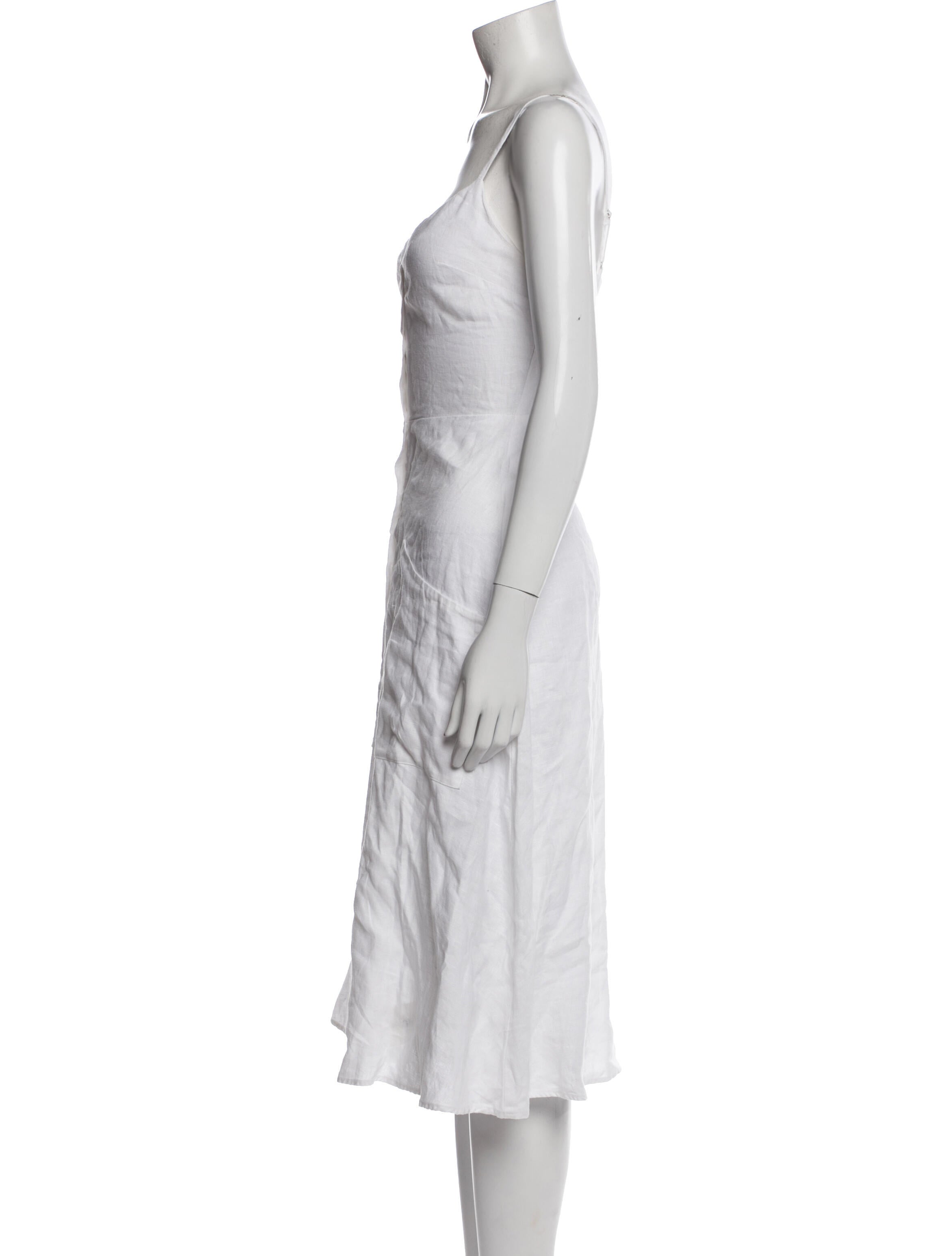 Reformation Linen Midi Length Dress