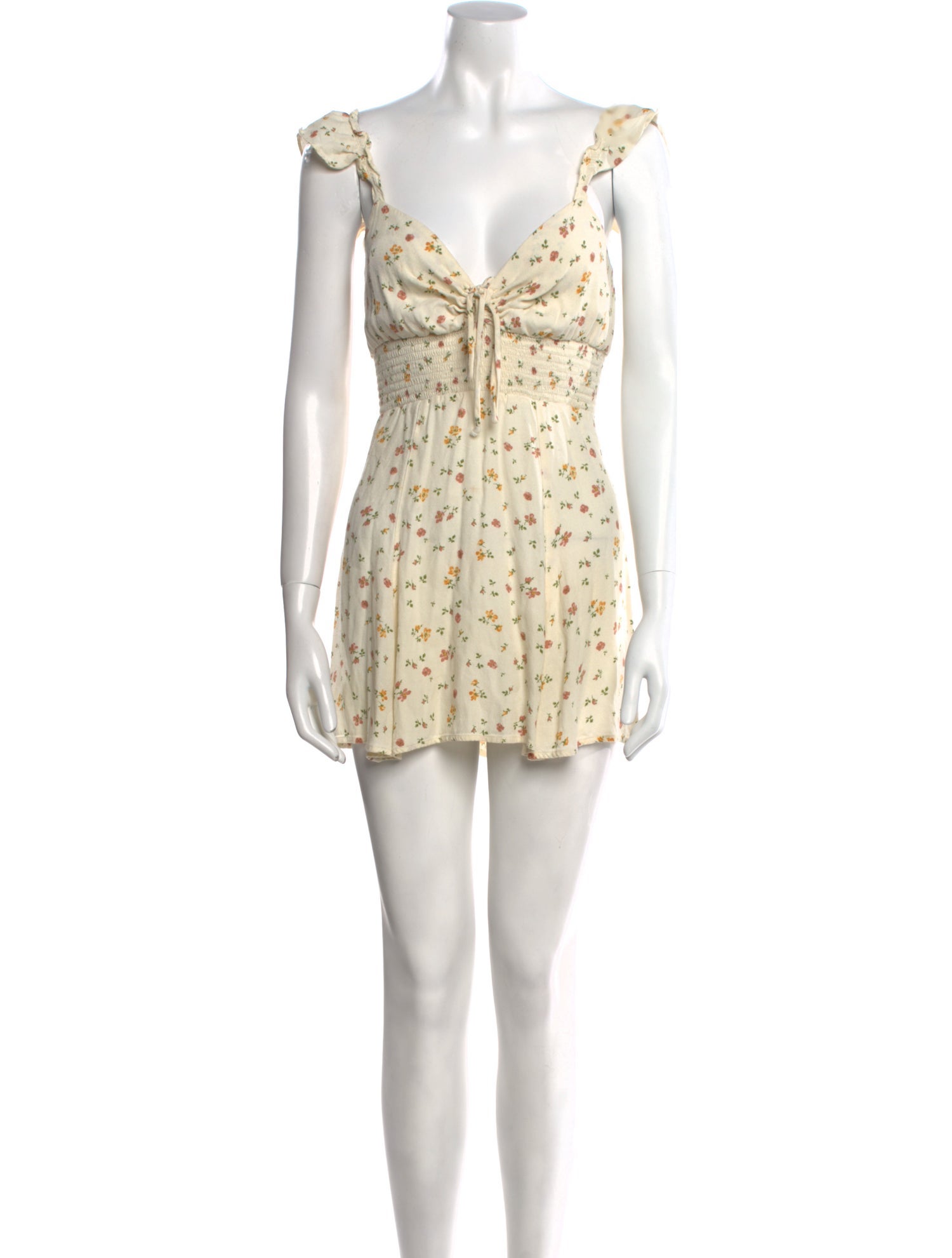 Reformation Floral Print Mini Dress