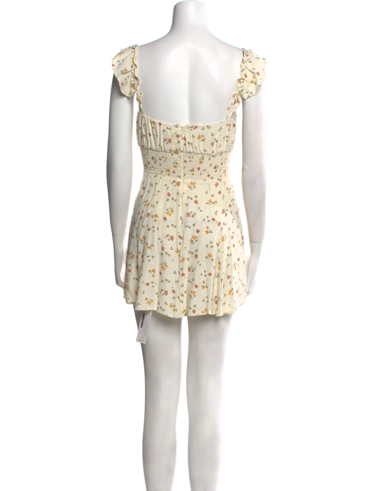 Reformation Floral Print Mini Dress