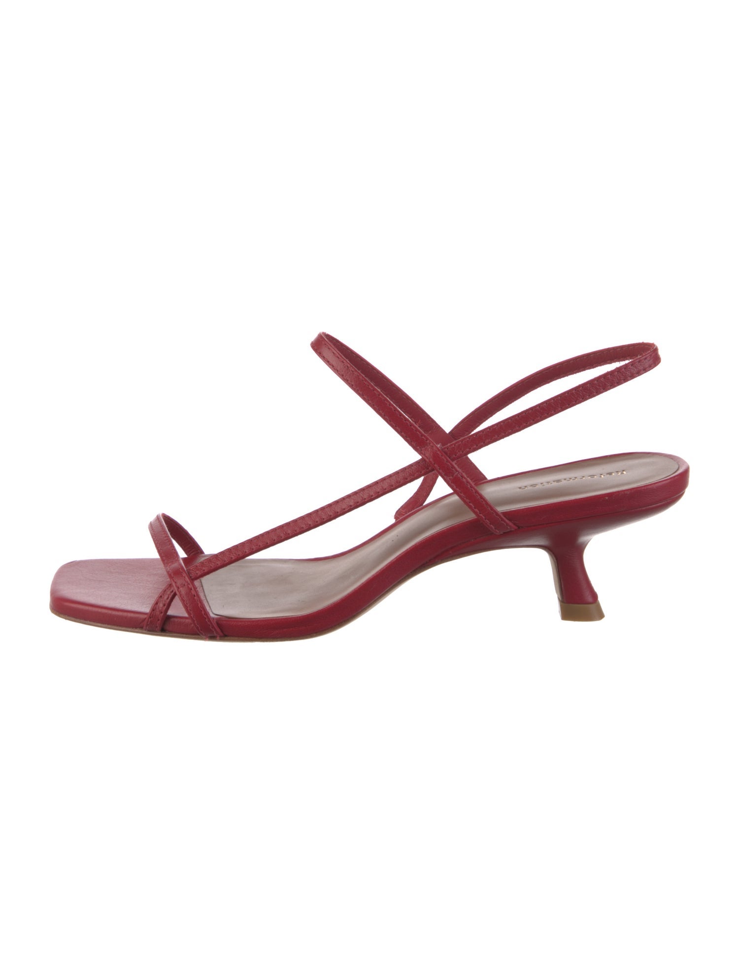 Reformation Leather Slingback Sandals
