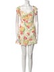 Reformation Floral Print Mini Dress