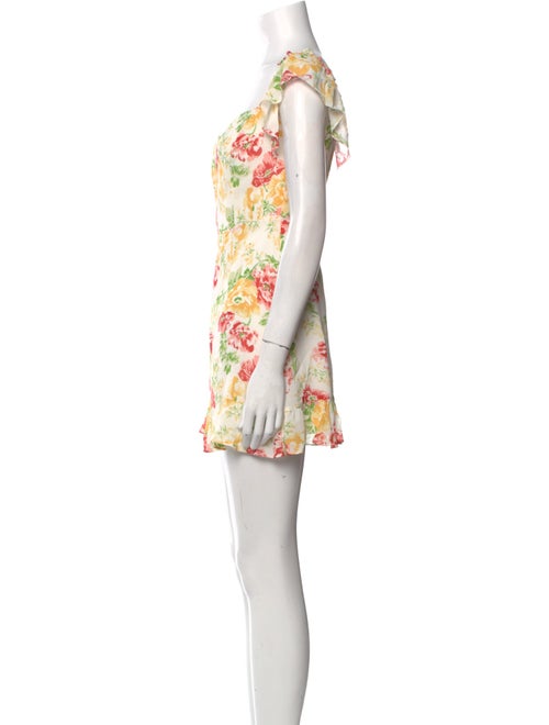 Reformation Floral Print Mini Dress