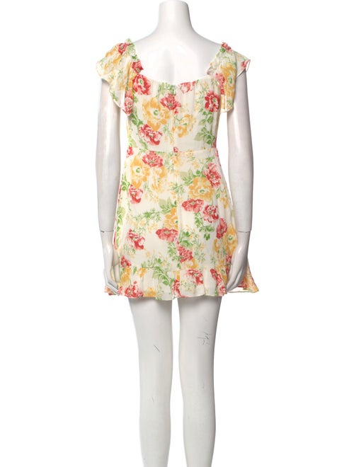 Reformation Floral Print Mini Dress