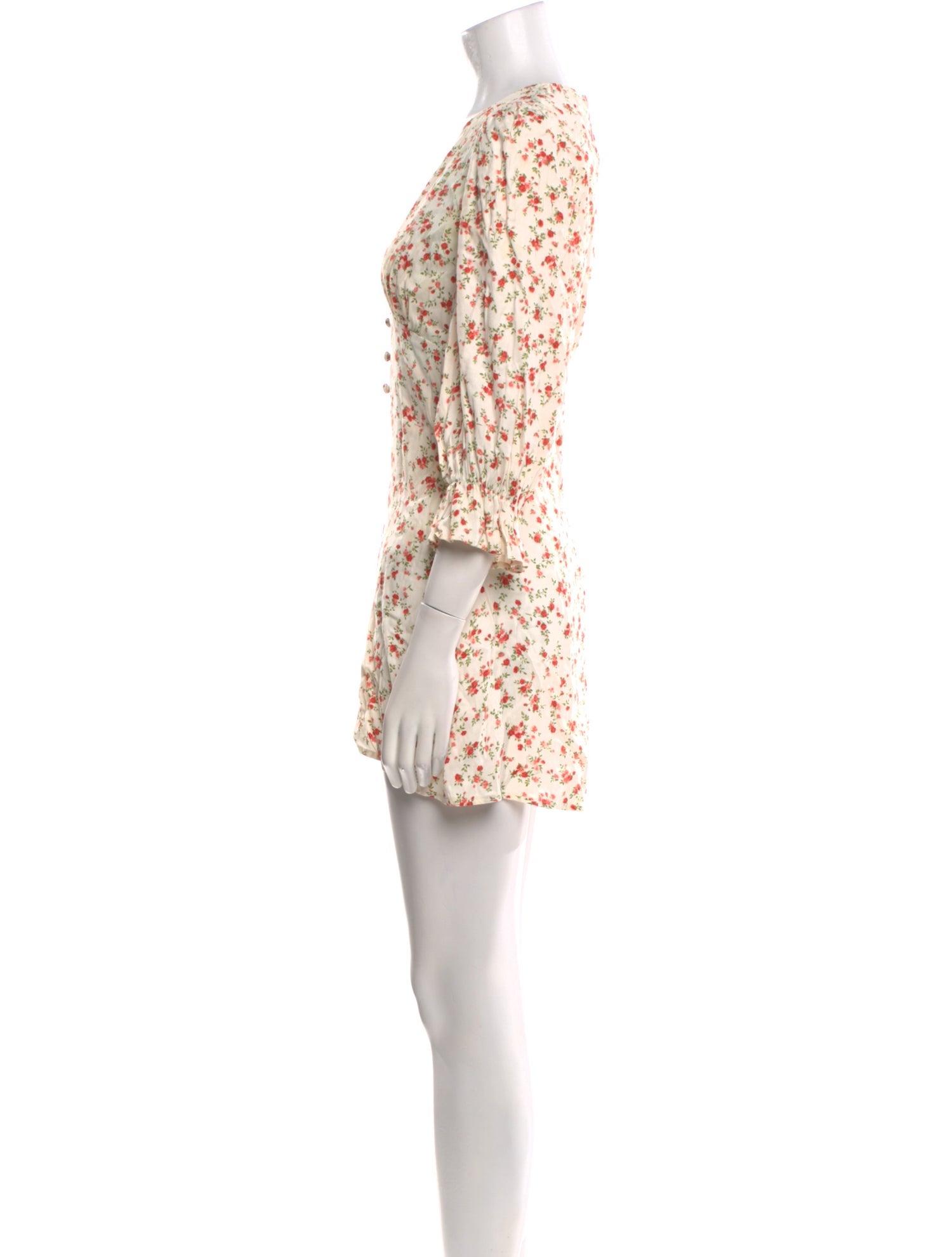 Reformation Floral Print Mini Dress