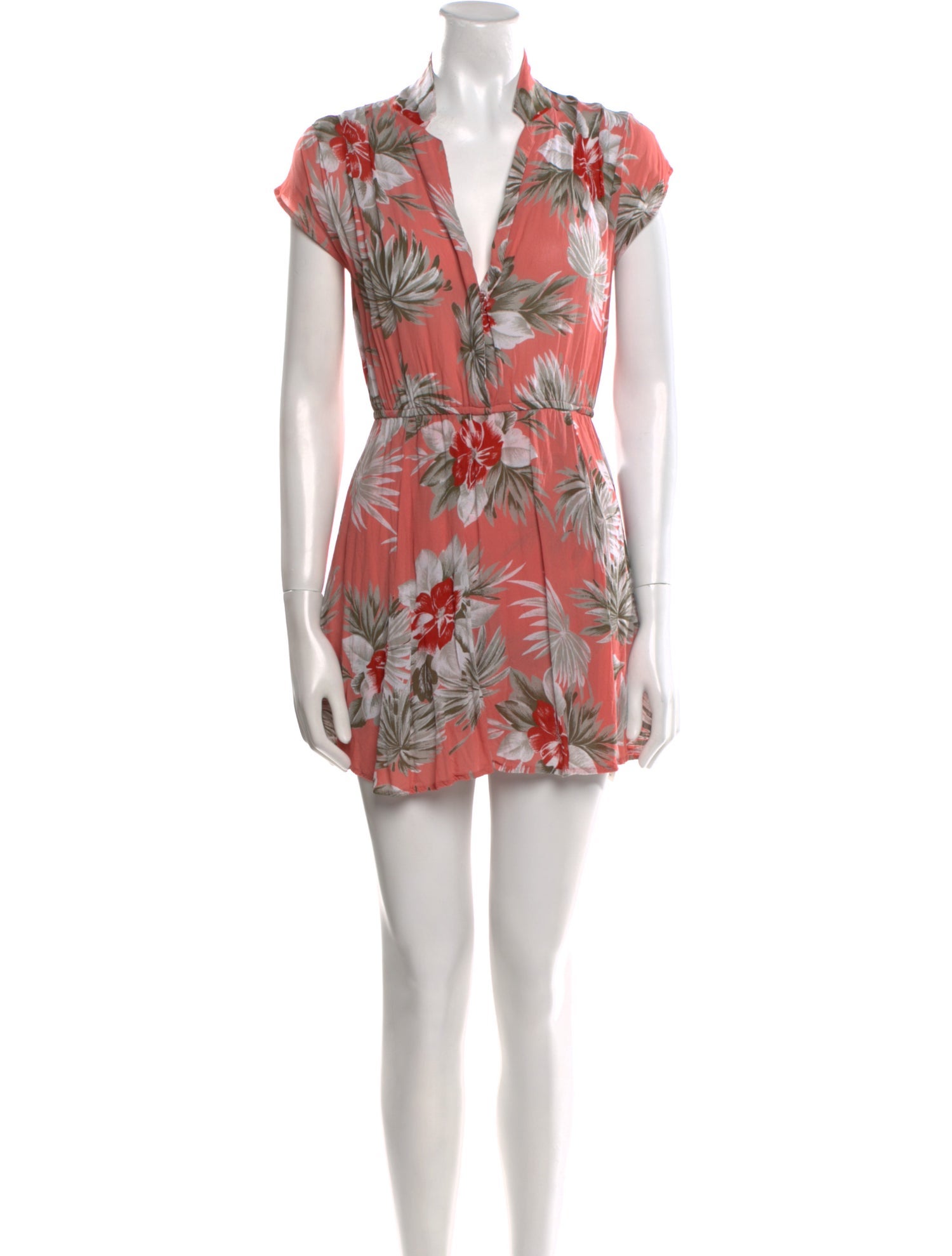Reformation Floral Print Mini Dress