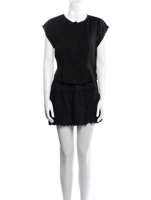 Reformation Embroidered Accent Skirt Set