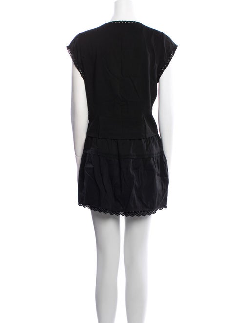 Reformation Embroidered Accent Skirt Set