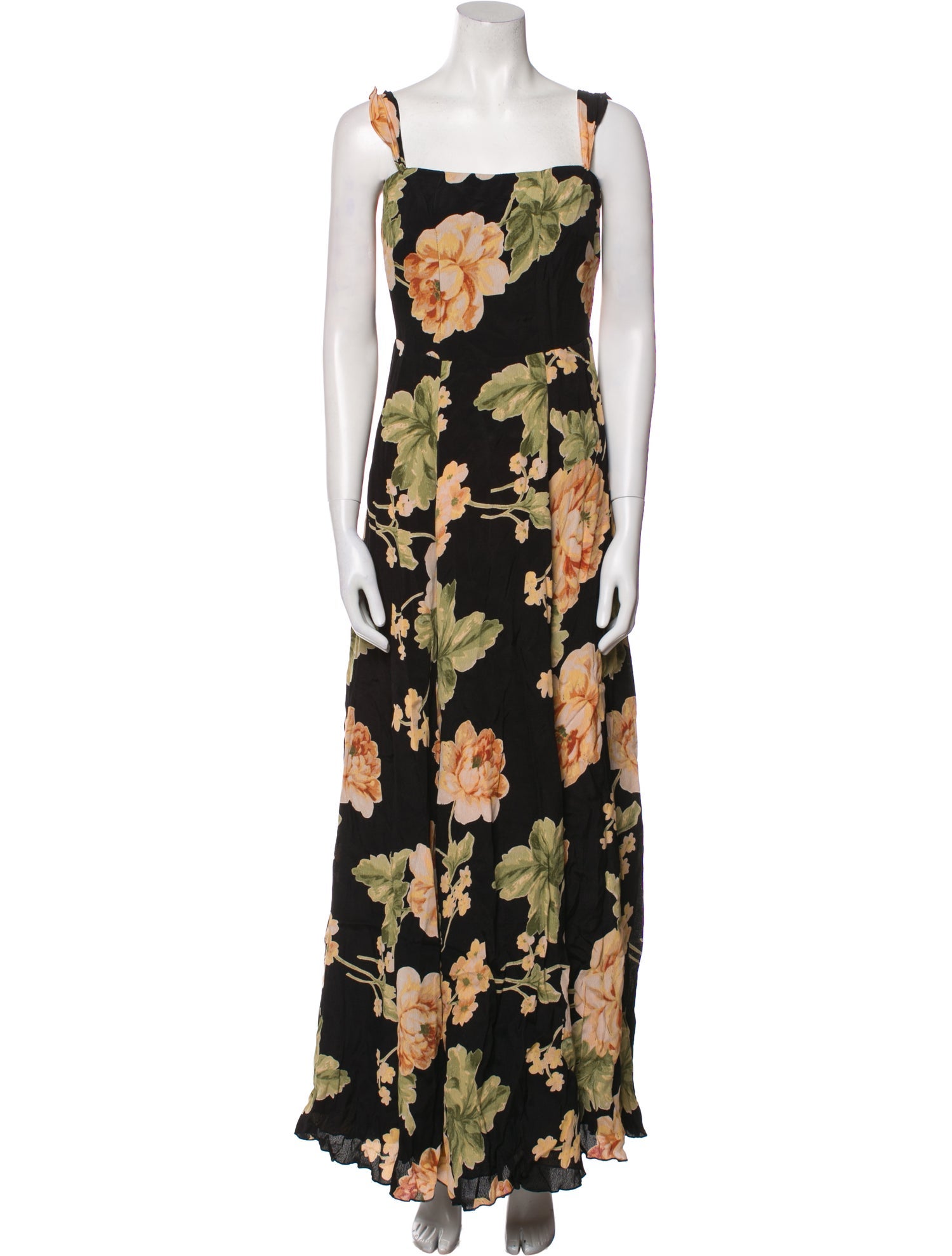 Reformation Floral Print Long Dress