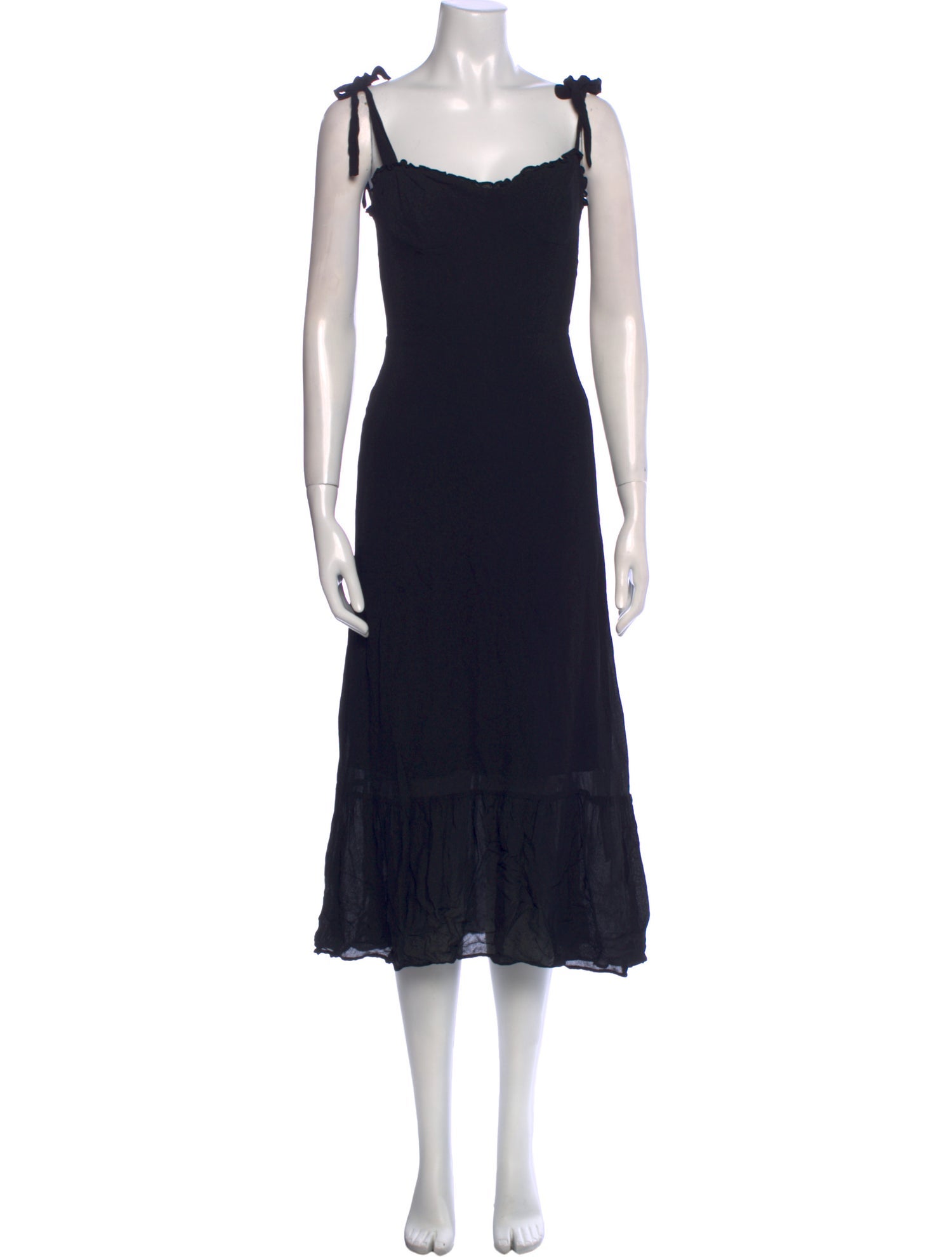 Reformation Square Neckline Long Dress