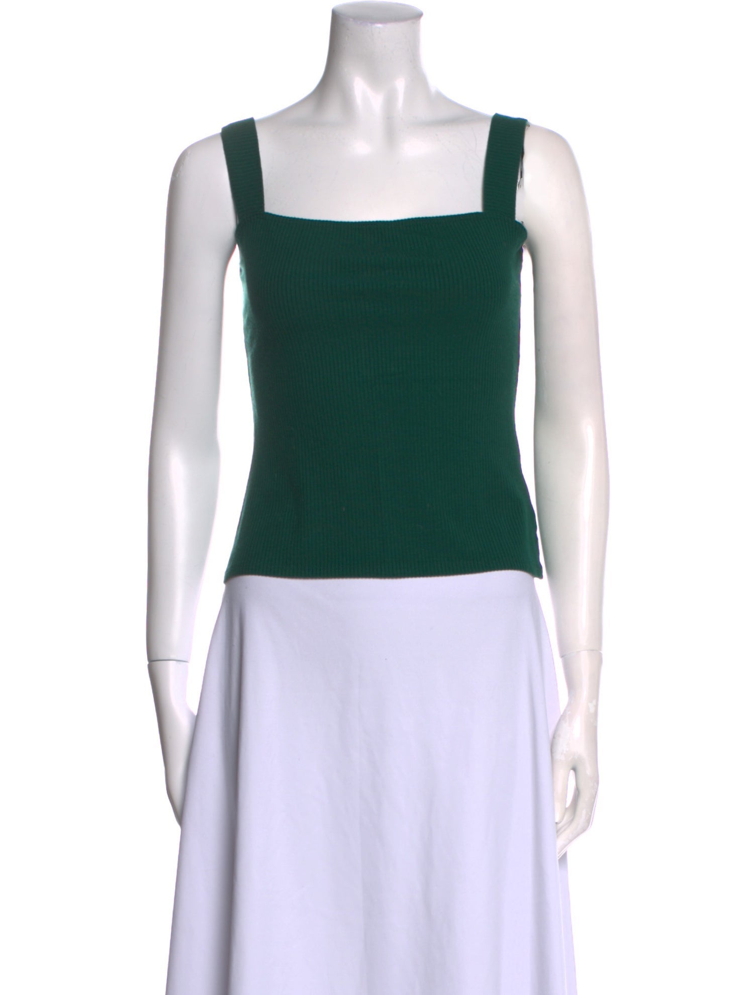 Reformation Square Neckline Sleeveless Crop Top