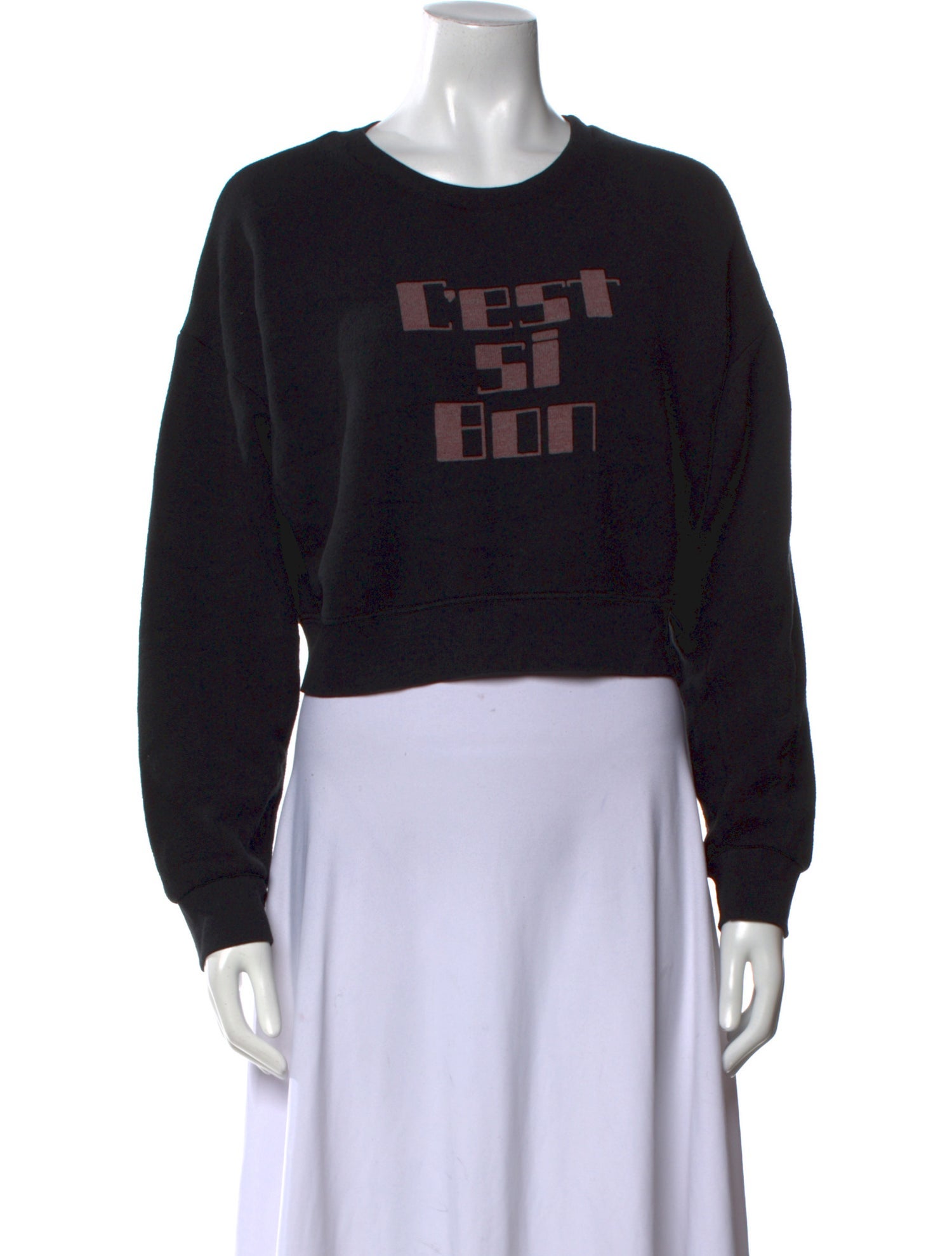 Reformation Graphic Print Crew Neck Sweatshirt