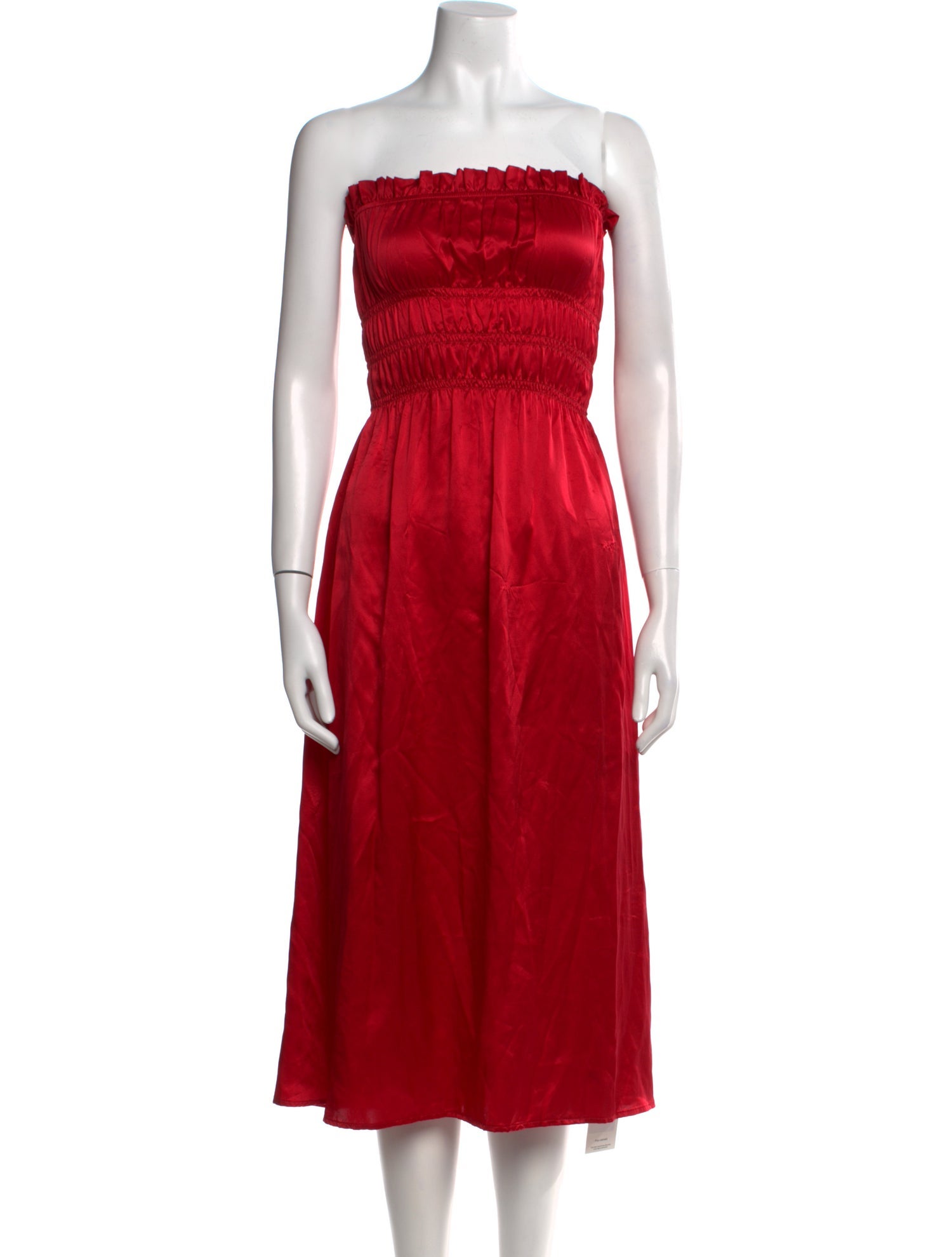 Reformation Silk Knee-Length Dress