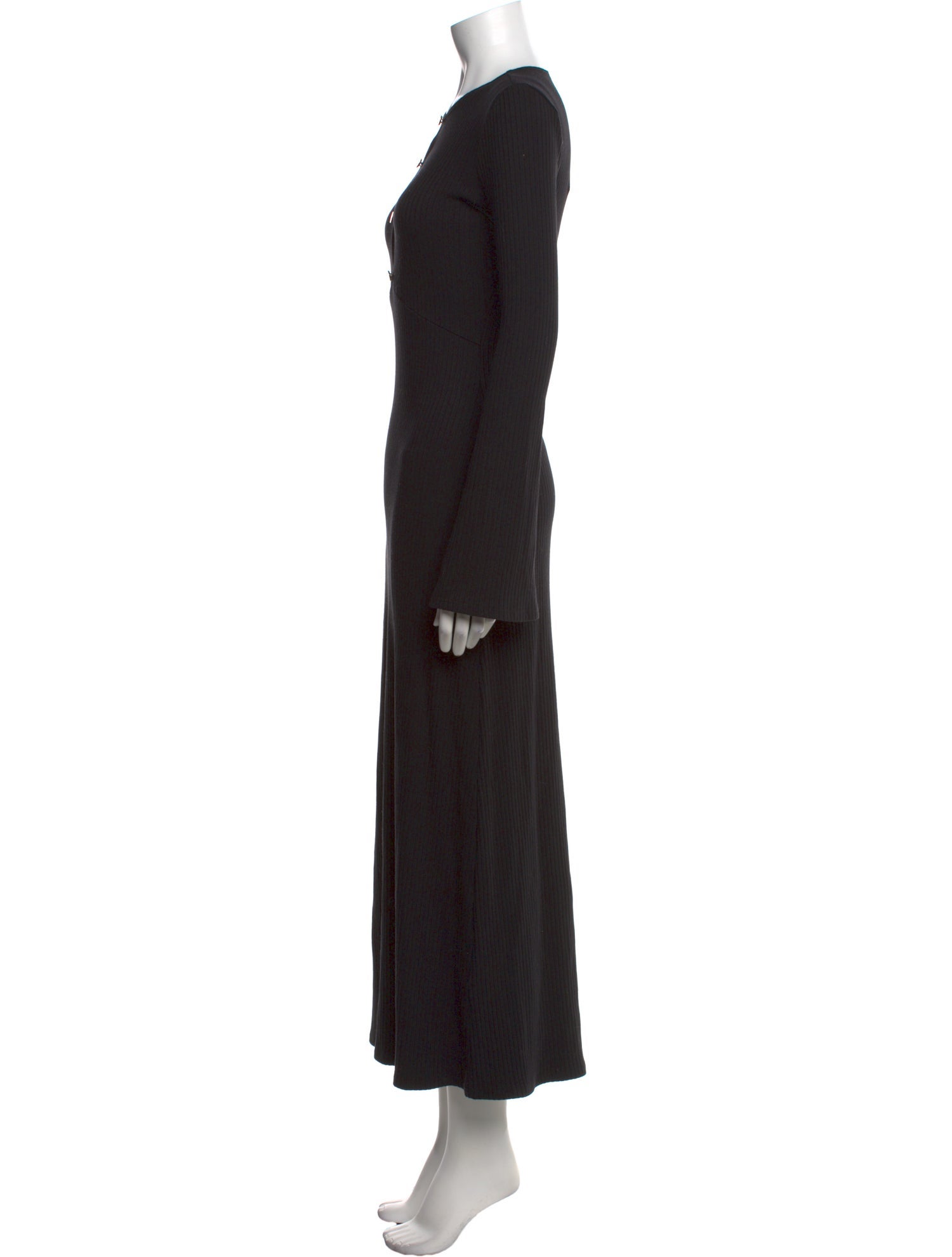 Reformation Tie Neck Long Dress