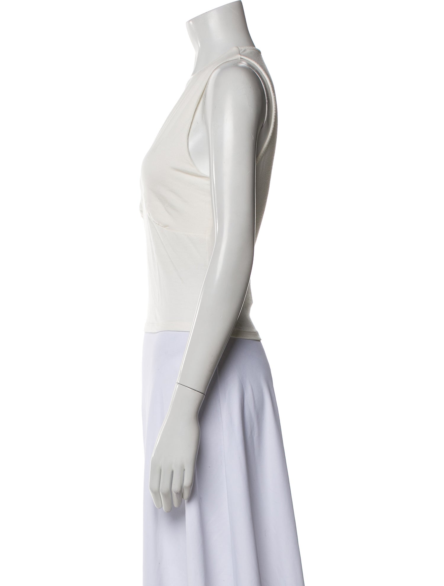 Reformation V-Neck Sleeveless Crop Top