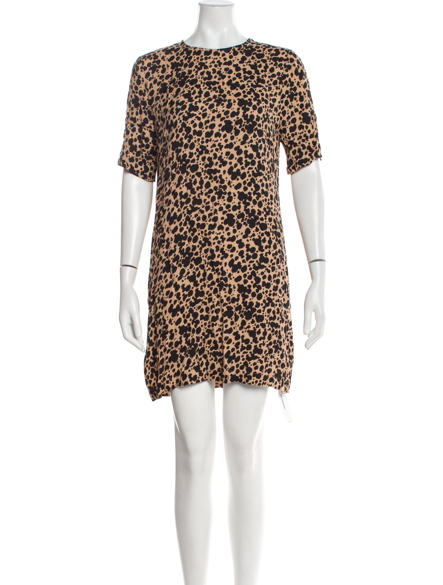 Reformation Animal Print Mini Dress
