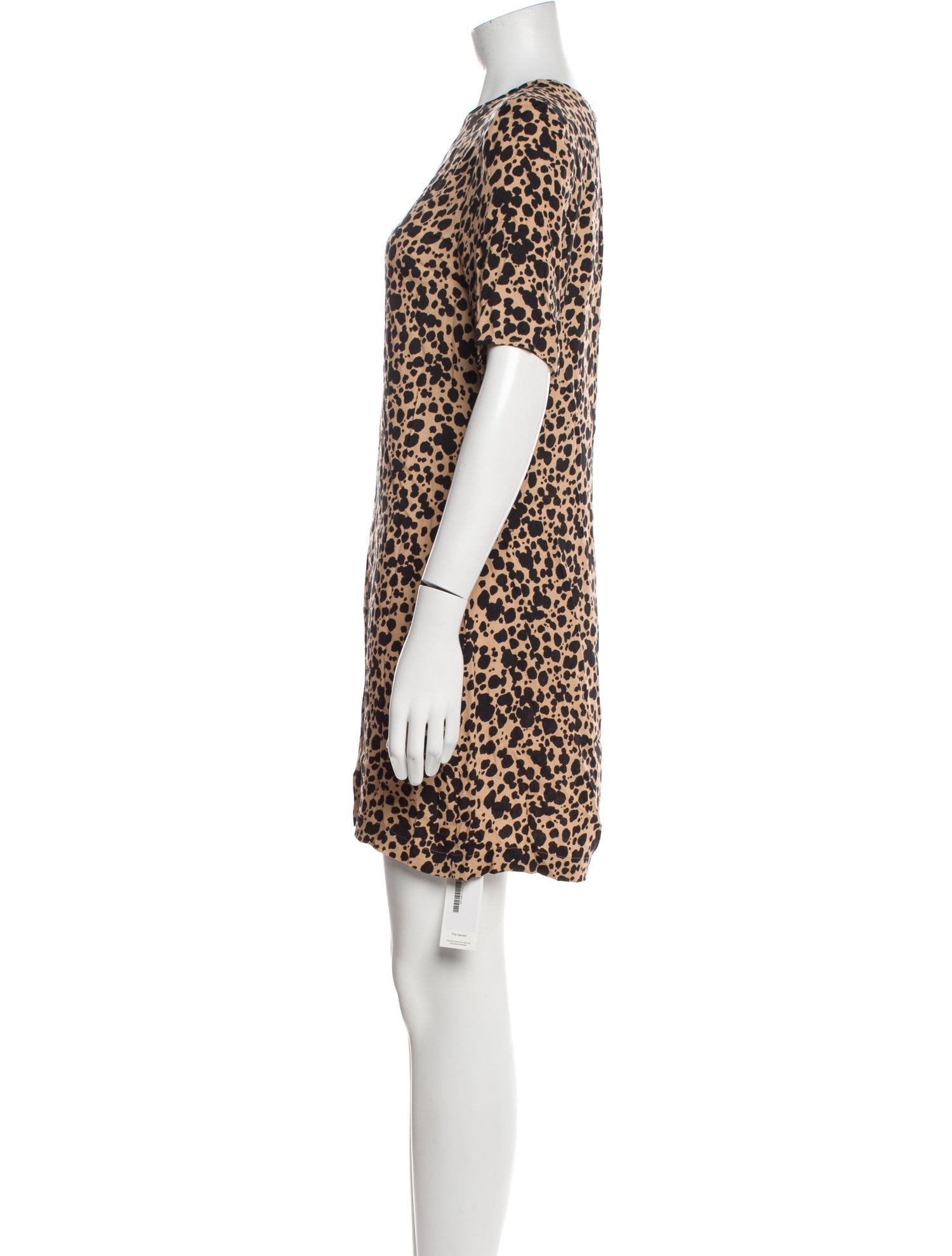 Reformation Animal Print Mini Dress