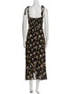 Reformation Floral Print Long Dress