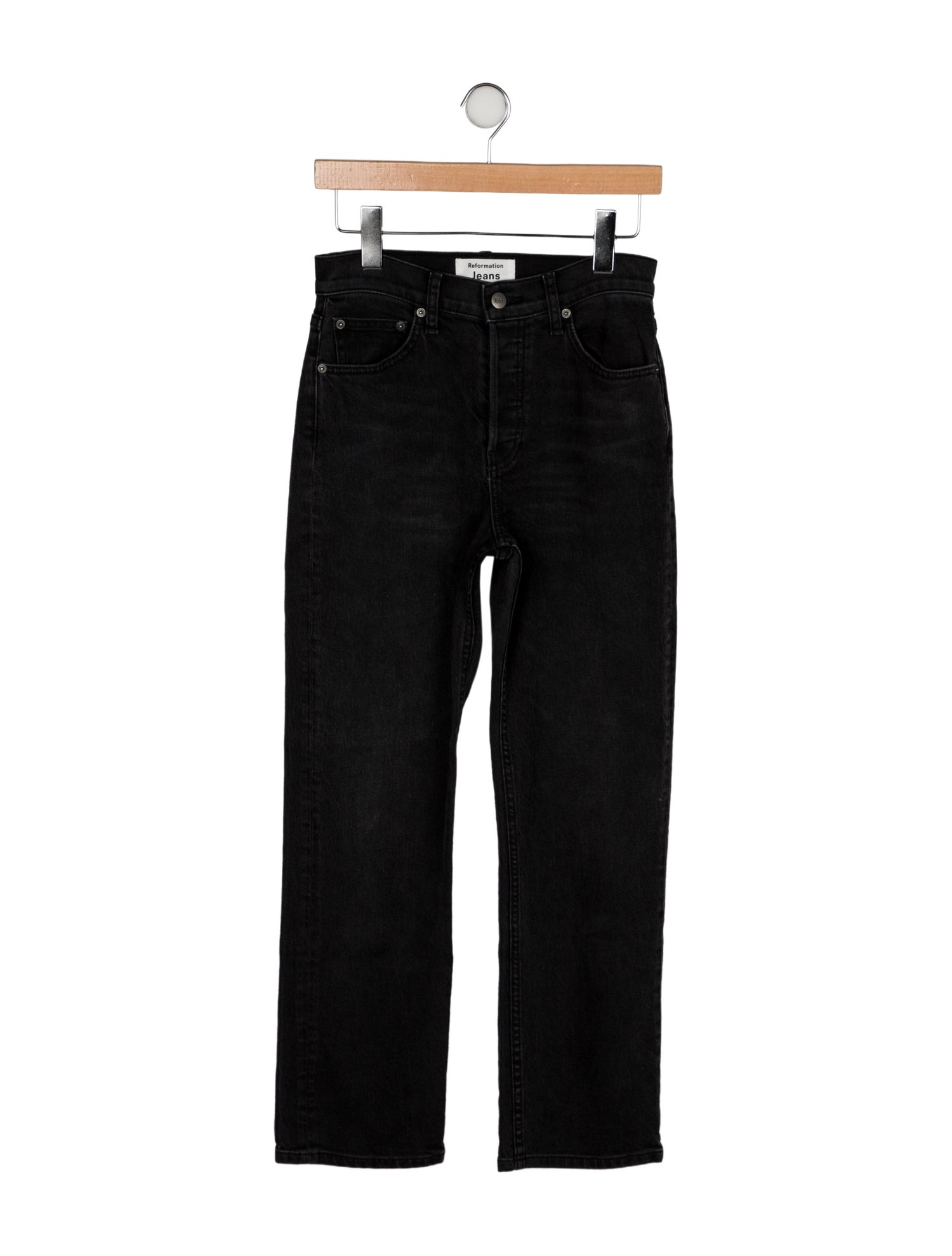 Reformation Mid-Rise Straight Leg Jeans