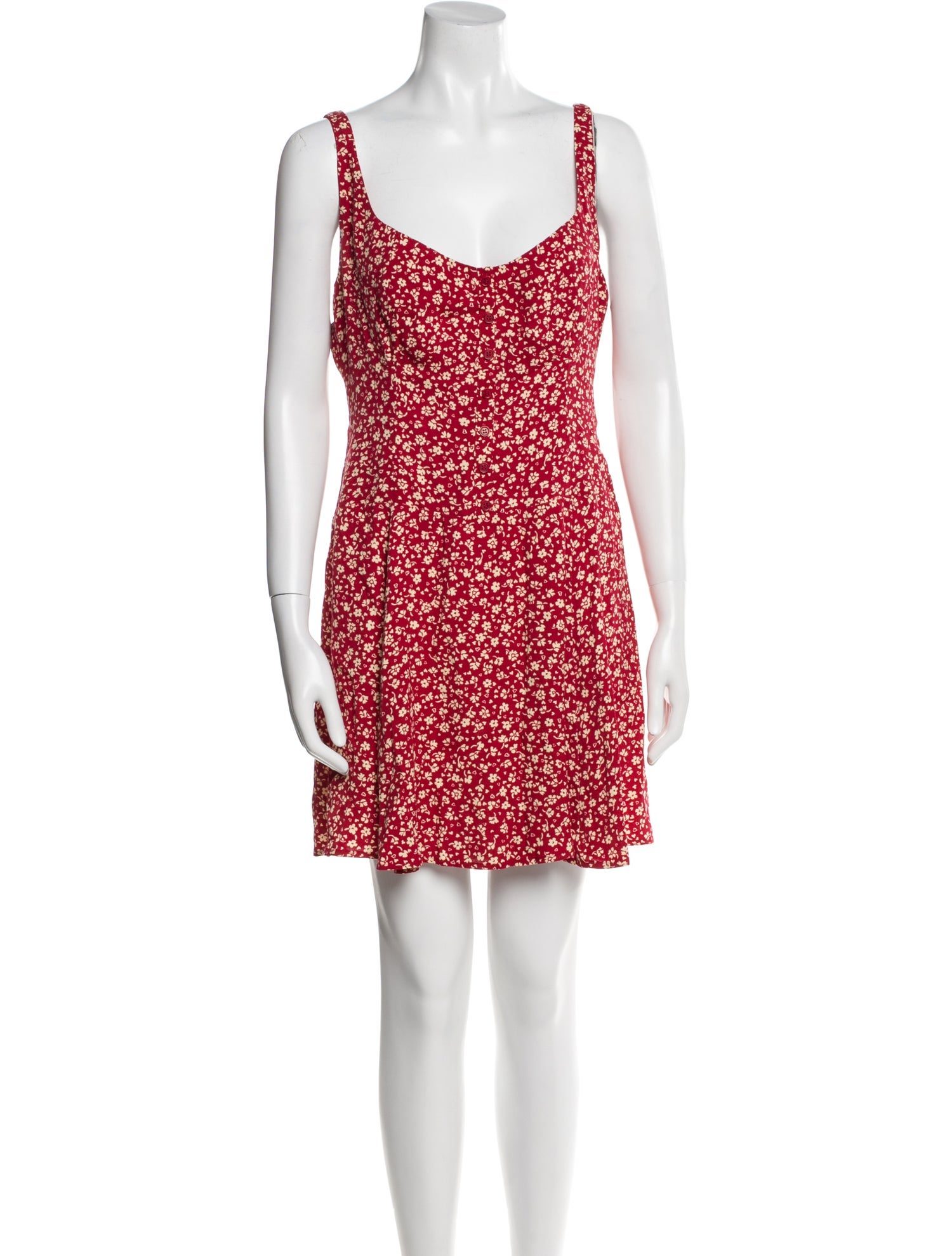 Reformation Floral Print Mini Dress