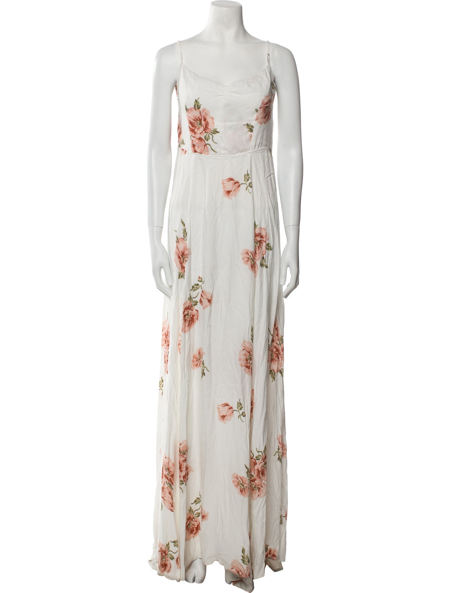 Reformation Floral Print Long Dress