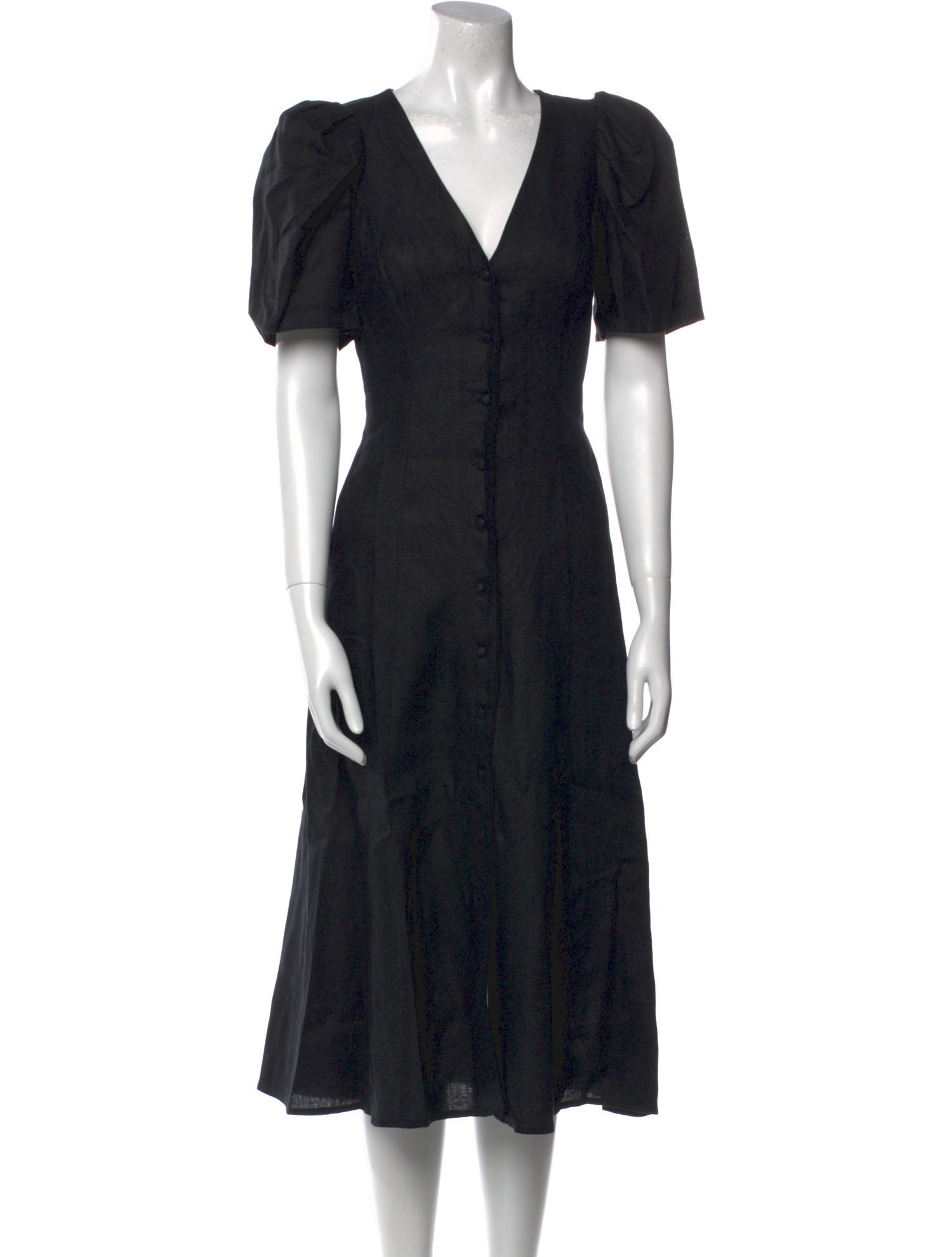 Reformation Linen Midi Length Dress