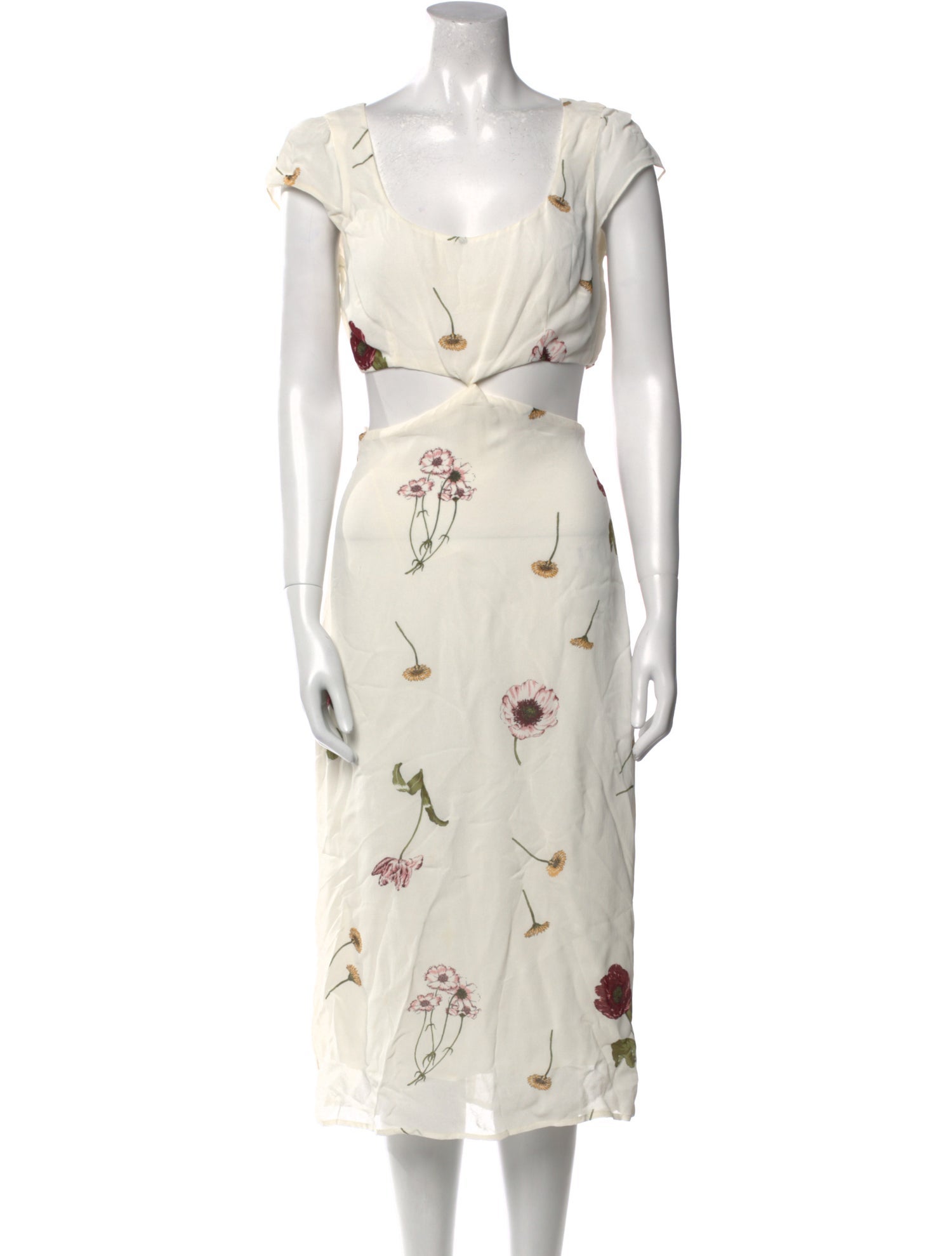 Reformation Floral Print Long Dress